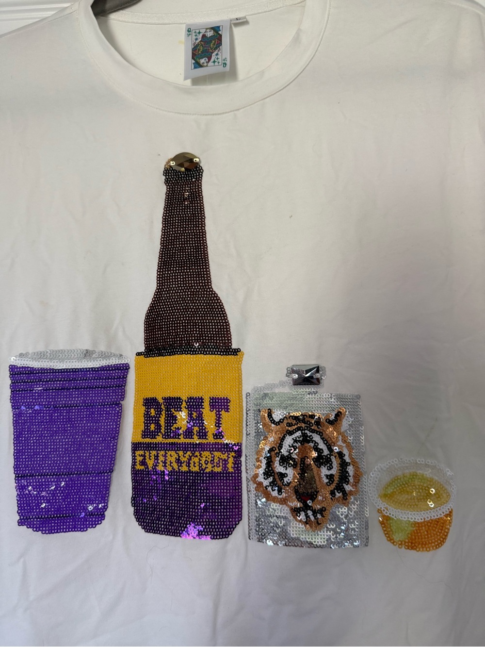 Queen of Sparkles LSU Tee - Picture 2 of 5